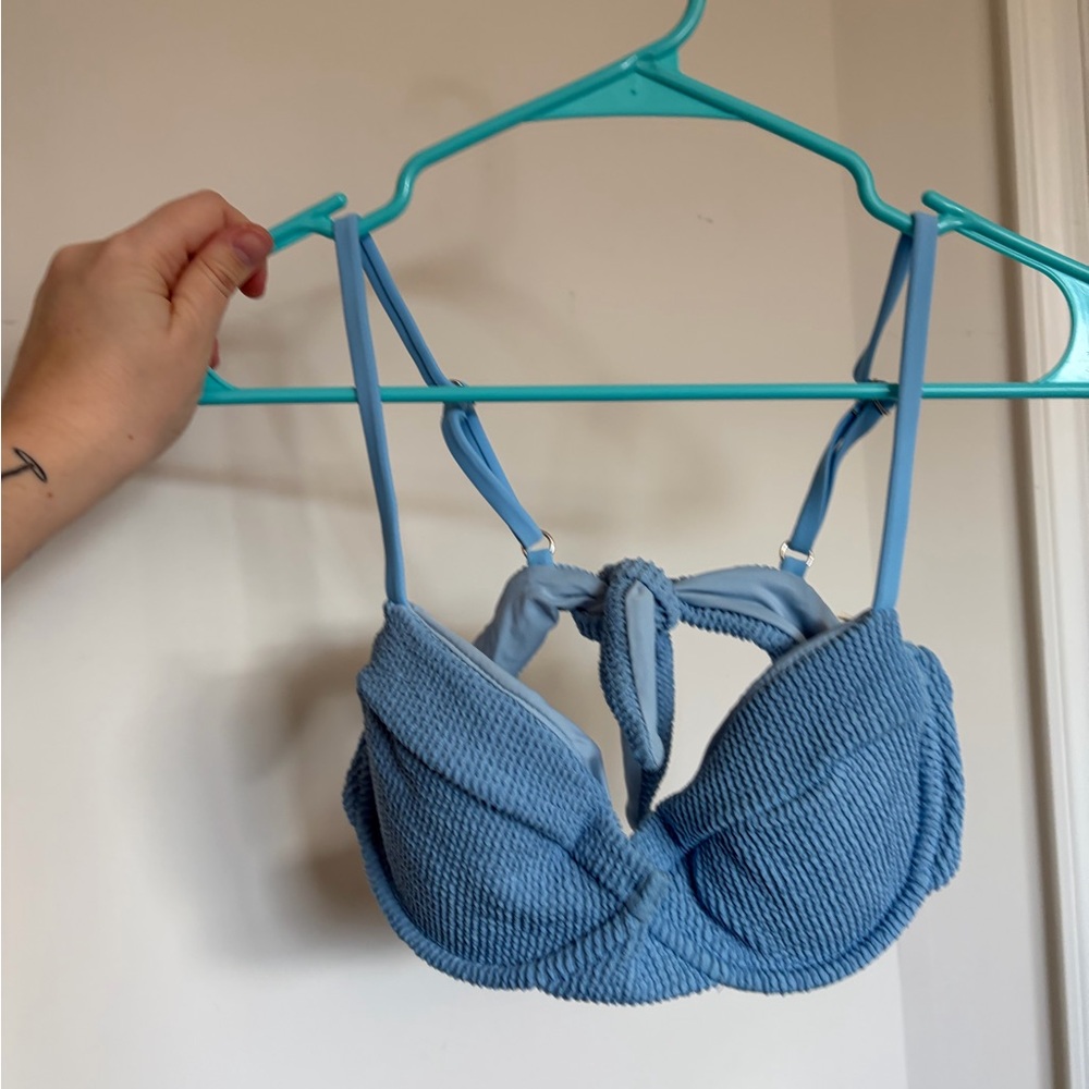 Dippin' Daisy's Sky Blue Knit Bikini Top